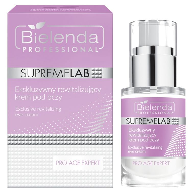 Bielenda Professional, SupremeLab Pro Age Expert, ekskluzywny rewitalizujący krem pod oczy, 15 ml