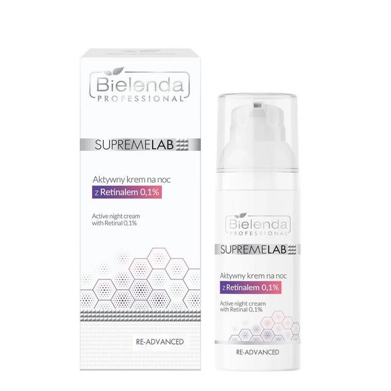 Bielenda Professional, SupremeLab Re-Advanced, aktywny krem na noc z Retinalem, 50 ml