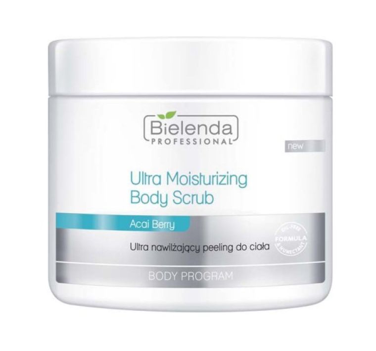 Bielenda Professional, Ultra Moisturizing Body Scrub, ultra nawilżający peeling do ciała, 550g