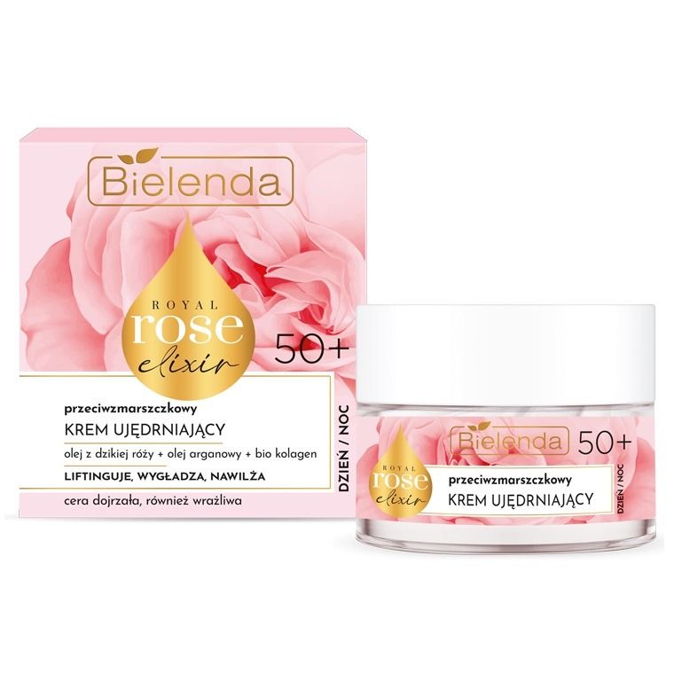 Bielenda, Royal Rose Elixir, przeciwzmarszczkowy krem ujędrniający 50+, 50 ml