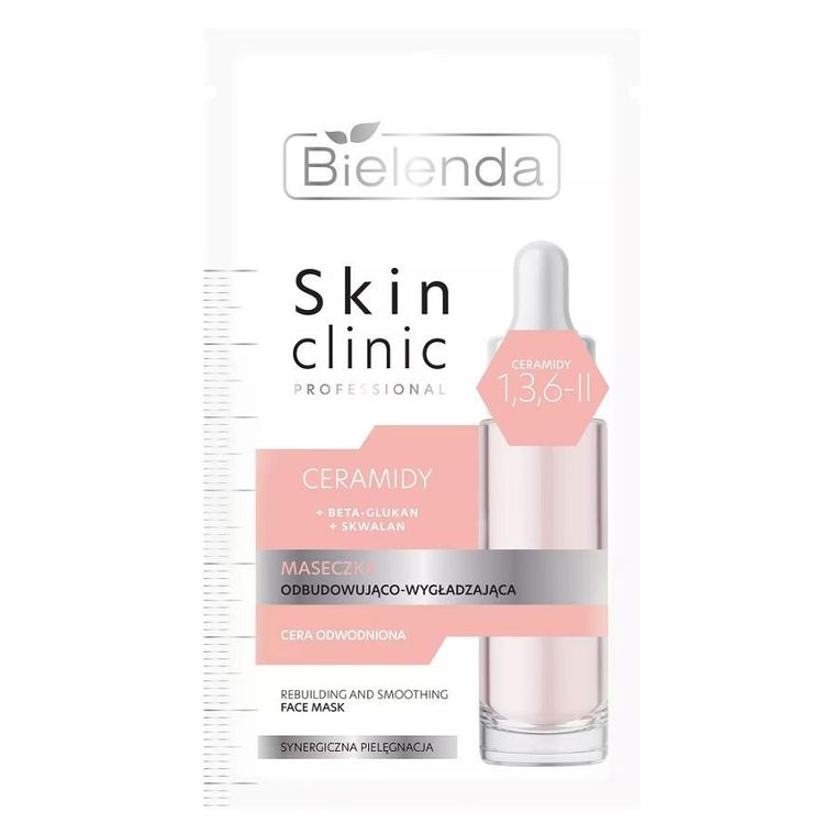 Bielenda, Skin clinic ceramidy, maseczka odbudowująco-wygładzająca, 8 g
