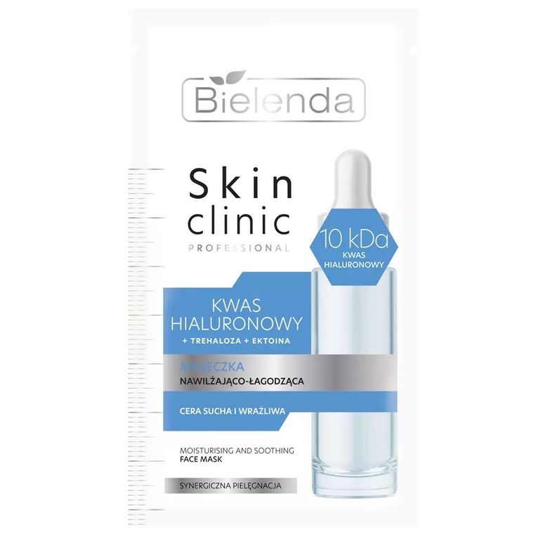 Bielenda, Skin Clinic Professional, kwas hialuronowy, maseczka nawilżająco-łagodząca 8g