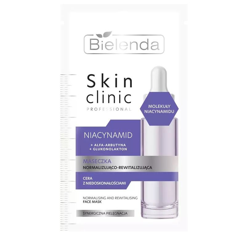Bielenda, Skin Clinic Professional Niacynamid, maseczka normalizująco-rewitalizująca 8g