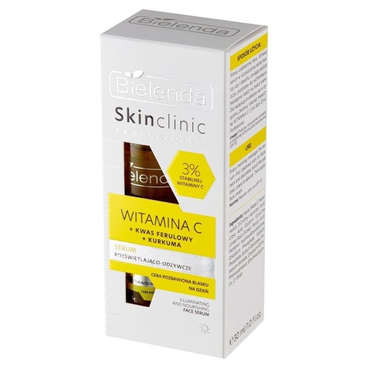 Bielenda, Skin Clinic, Professional, witamina c, serum rozświetlająco-odżywcze na dzień, 30 ml