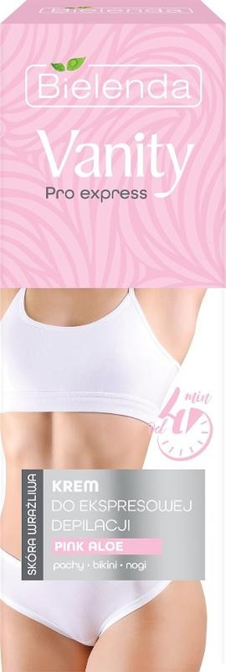 Bielenda, Vanity Pro Express, krem do ekspresowej depilacji, Pink Aloe, do skóry wrażliwej, 75 ml