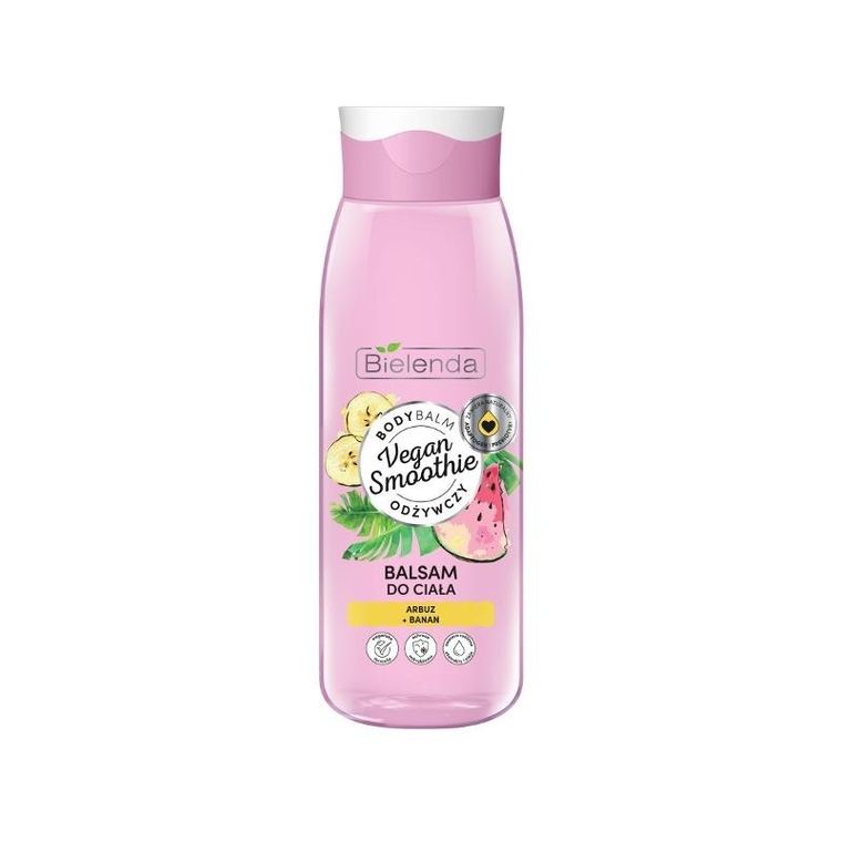 Bielenda, Vegan Smoothie, balsam do ciała odżywczy, arbuz i banan, 400 ml
