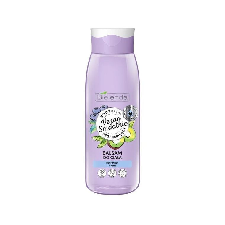 Bielenda, Vegan Smoothie, balsam do ciała regenerujący, borówka i kiwi, 400 ml