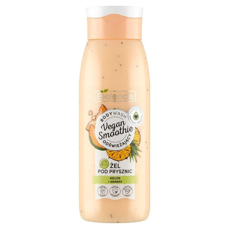 Bielenda, Vegan Smoothie, żel pod prysznic, odświeżający melon i ananas, 400 g