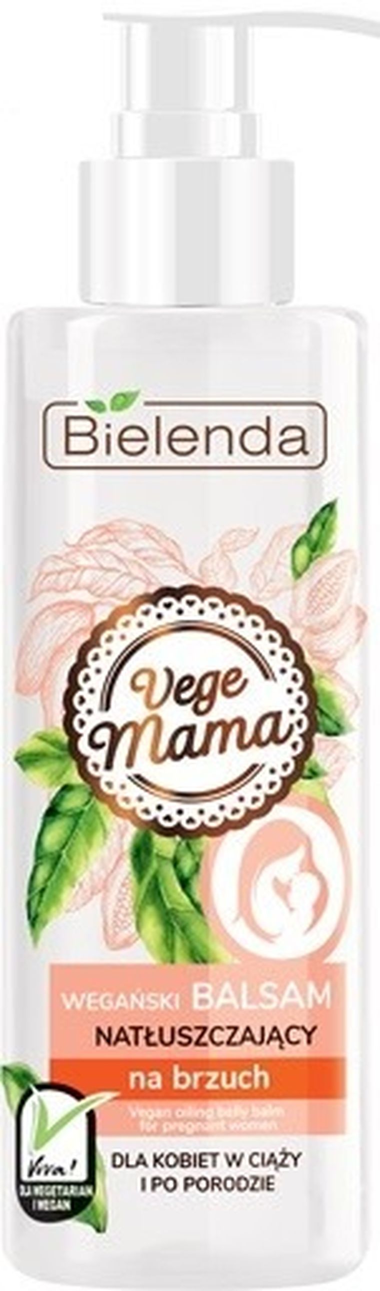 Bielenda, Vege Mama, wegański balsam natłuszczający na brzuch, 200 ml