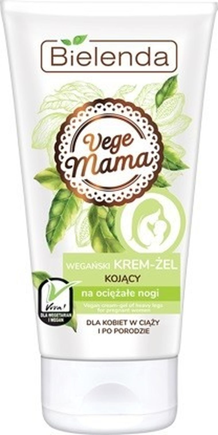 Bielenda, Vege Mama, wegański krem-żel kojący na ociężałe nogi, 125 ml