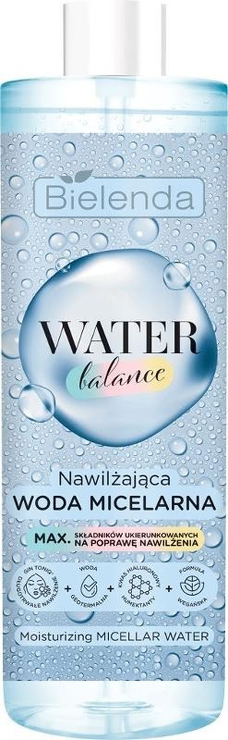 Bielenda, Water Balance, nawilżająca woda micelarna, 400 ml