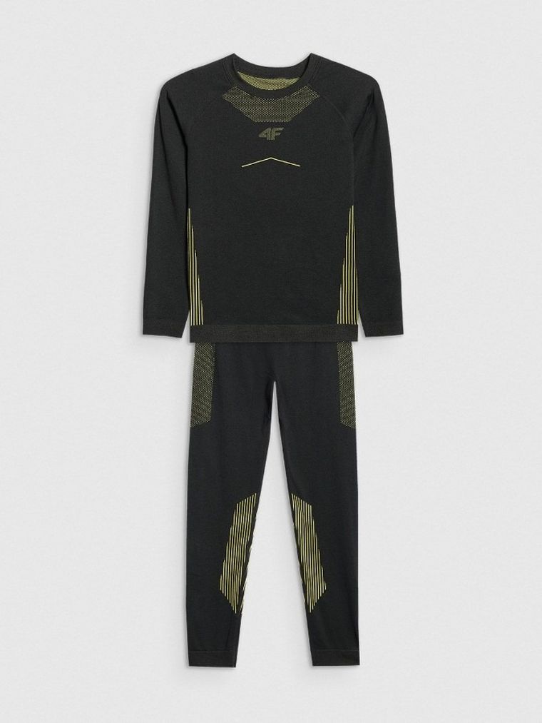 Bielizna termoaktywna chłopięca, czarna, 4F