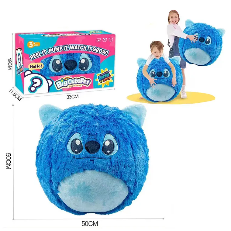 BigCutePet, Kosmita, pluszowa piłka do skakania, rosnące zwierzątko