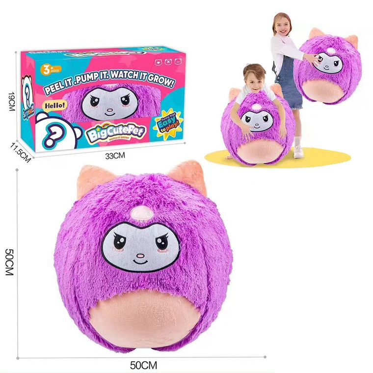 BigCutePet, Kot, pluszowa piłka do skakania, rosnące zwierzątko