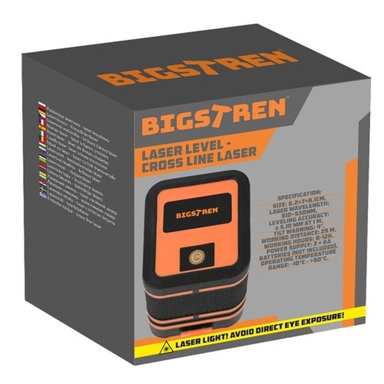 Bigstren, poziomica laserowa, laser krzyżowy