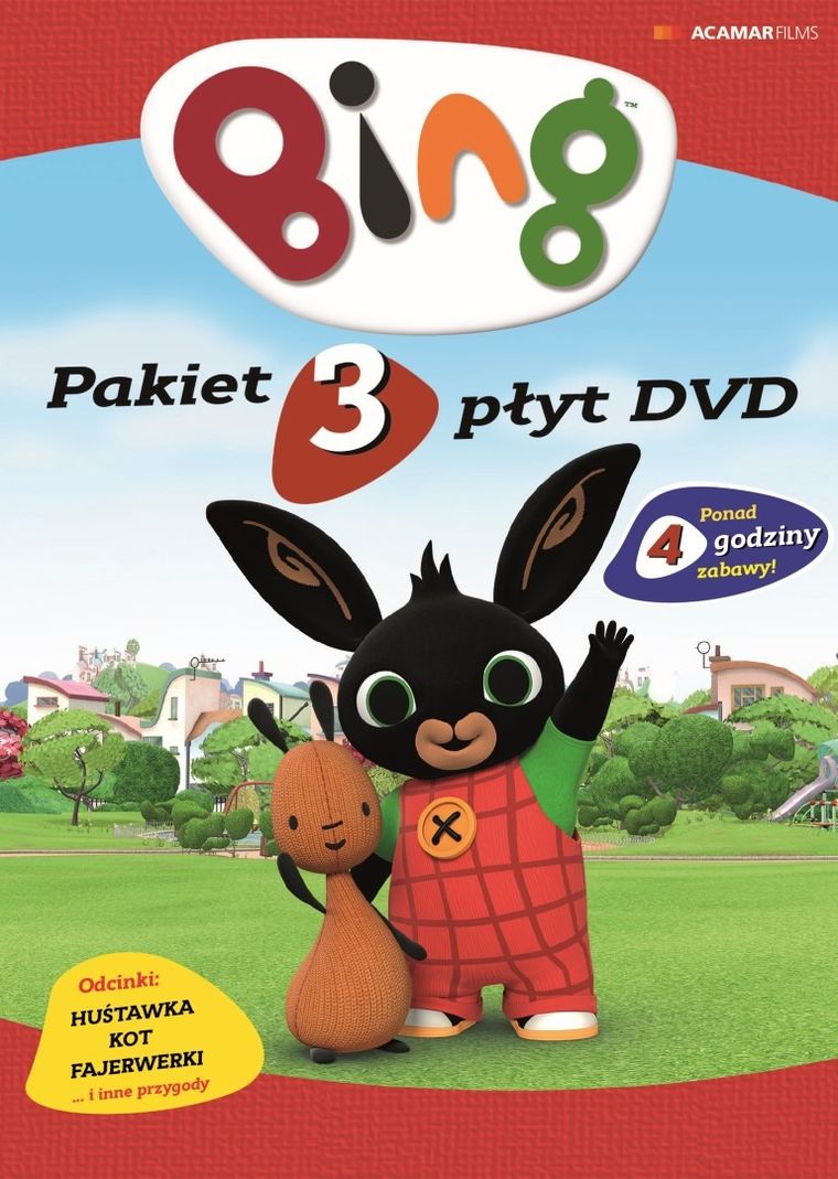 Pakiet: Bing. Huśtawka + Kot + Fajerwerki. 3DVD