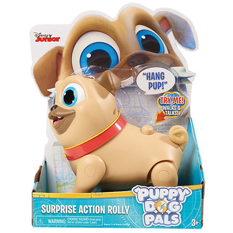 Bingo i Rolly w akcji, Rolly, chodząco-mówiący mops
