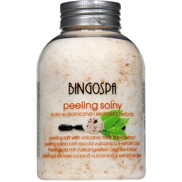 BingoSpa, peeling solny, skała wulkaniczna i herbata, 580g