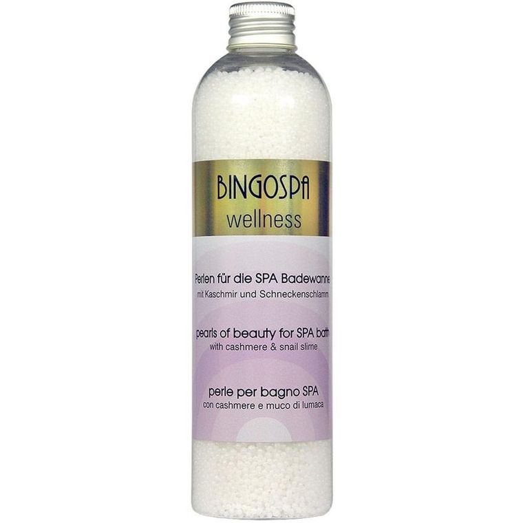 BingoSpa, perełki do kąpieli z kaszmirem i śluzem ze ślimaka, 230g