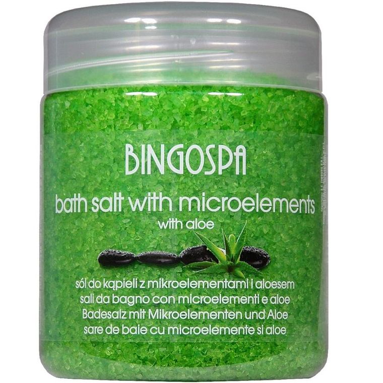BingoSpa, sól do kąpieli z mikroelementami i aloesem, 550g
