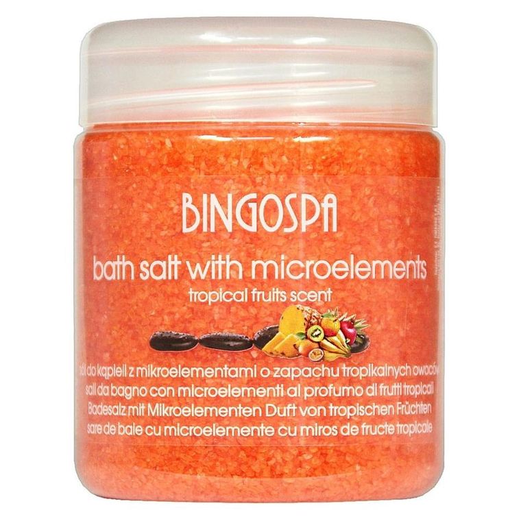 BingoSpa, sól do kąpieli z mikroelementami o zapachu owoców tropikalnych, 550g