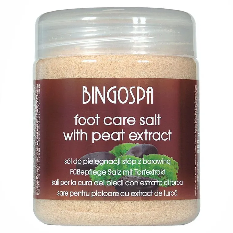 BingoSpa, sól do stóp z borowiną, 550g