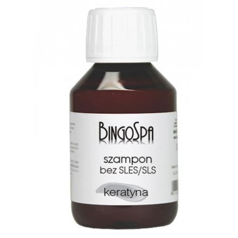 BingoSpa, szampon bez SLES/SLS, skrzyp polny i keratyna, 100 ml