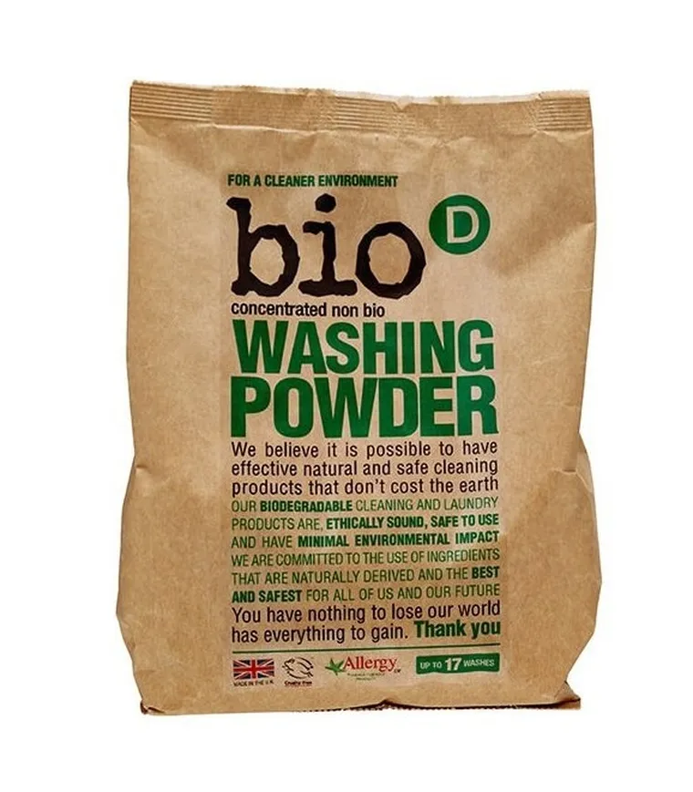 Bio-D, skoncentrowany, hipoalergiczny, niebiologiczny proszek do prania, 1 kg