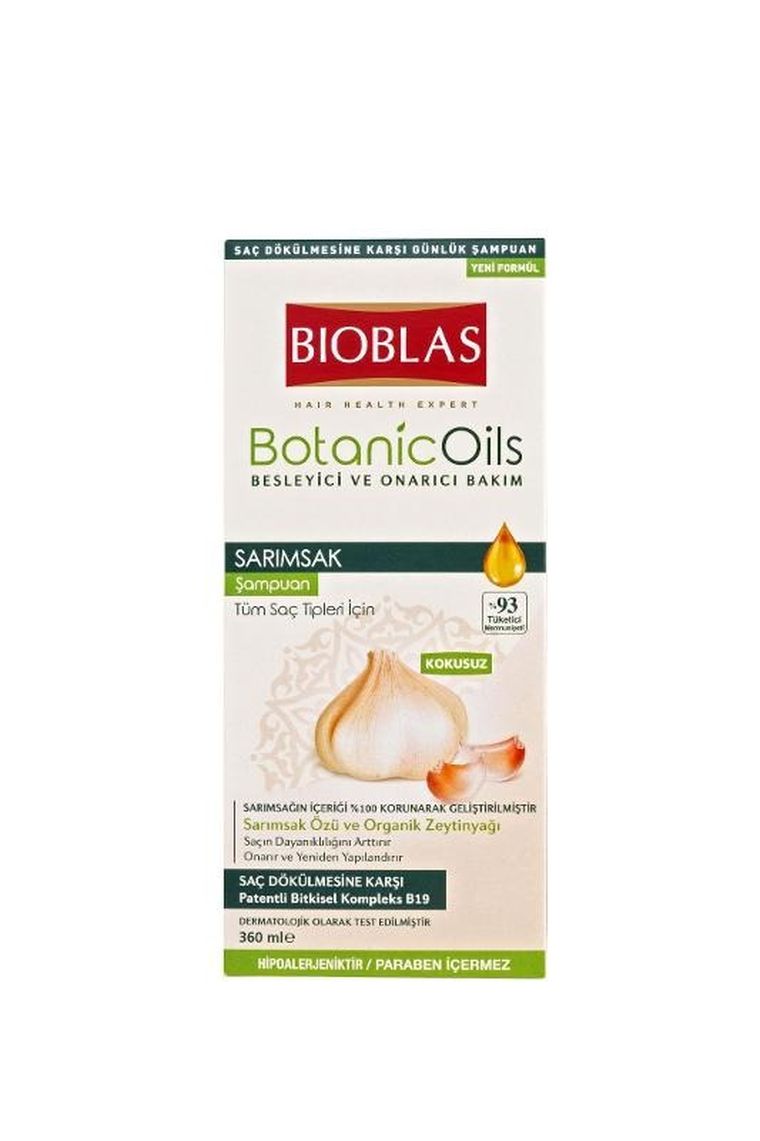 Bioblas, Botanic Oils, szampon do włosów z czosnkiem, 360 ml
