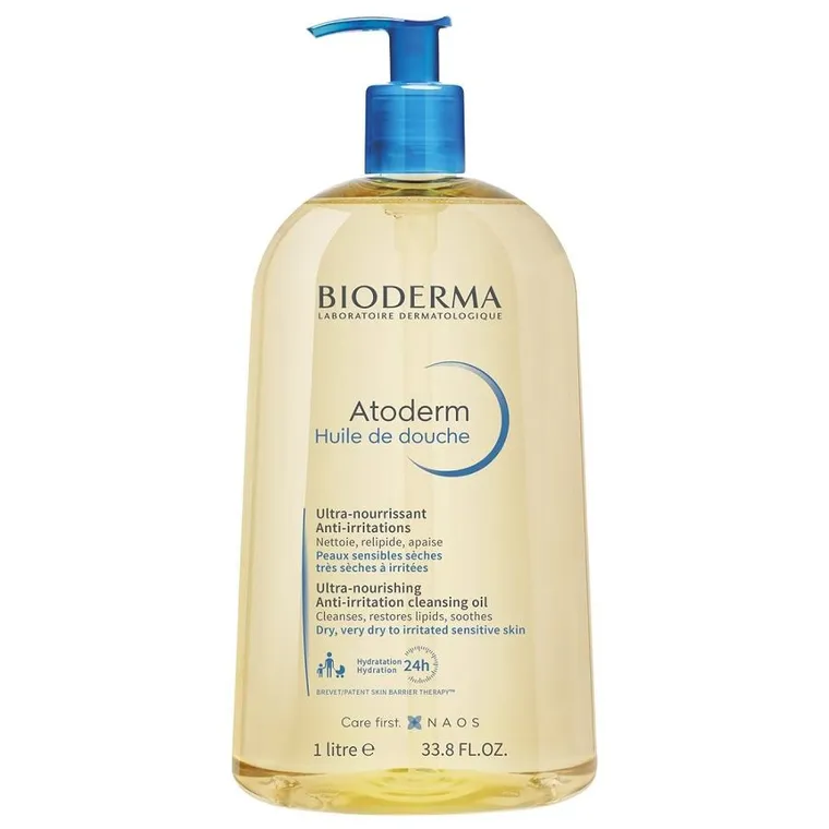 Bioderma, Atoderm Huile De Douche, nawilżający olejek do kąpieli i pod prysznic, 1000 ml
