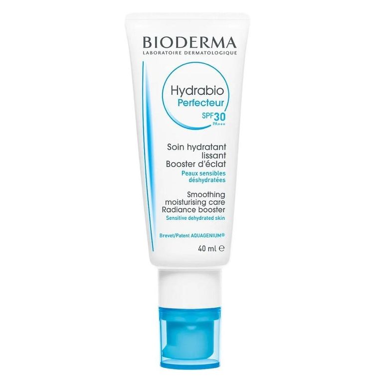 Bioderma, Hydrabio Perfecteur, wygładzająco-rozświetlający krem nawilżający SPF30, 40 ml