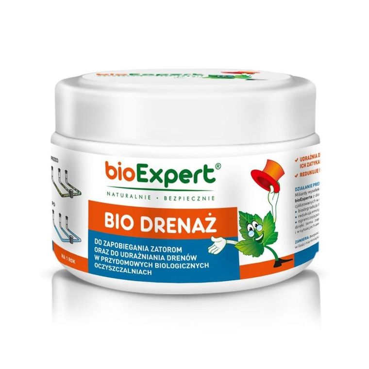 bioExpert, BIO drenaż do zapobiegania zatorom oraz do udrażniania drenów, 250 g