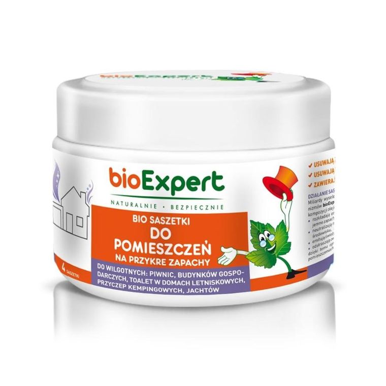 bioExpert, bio saszetki na brzydkie zapachy do pomieszczeń, 4 szt.