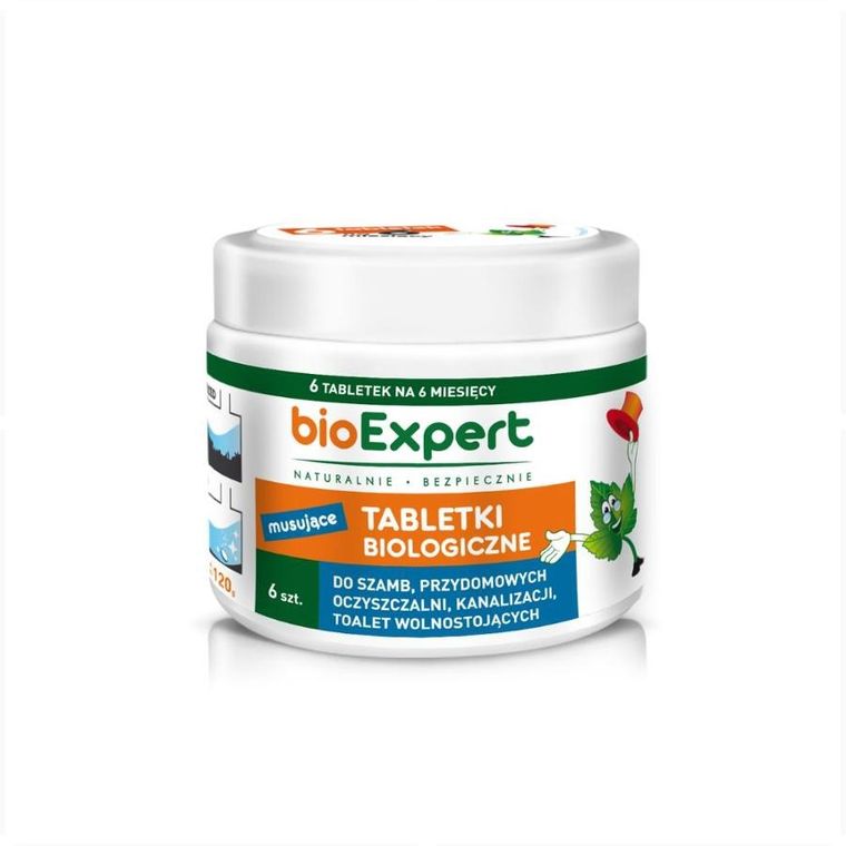 bioExpert, tabletki biologiczne do szamb i przydomowych oczyszczalni, 6 szt.