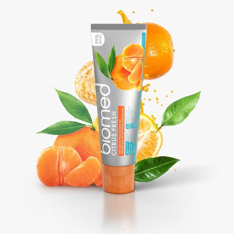 Biomed, pasta do zębów, Citrus Fresh, 75 ml