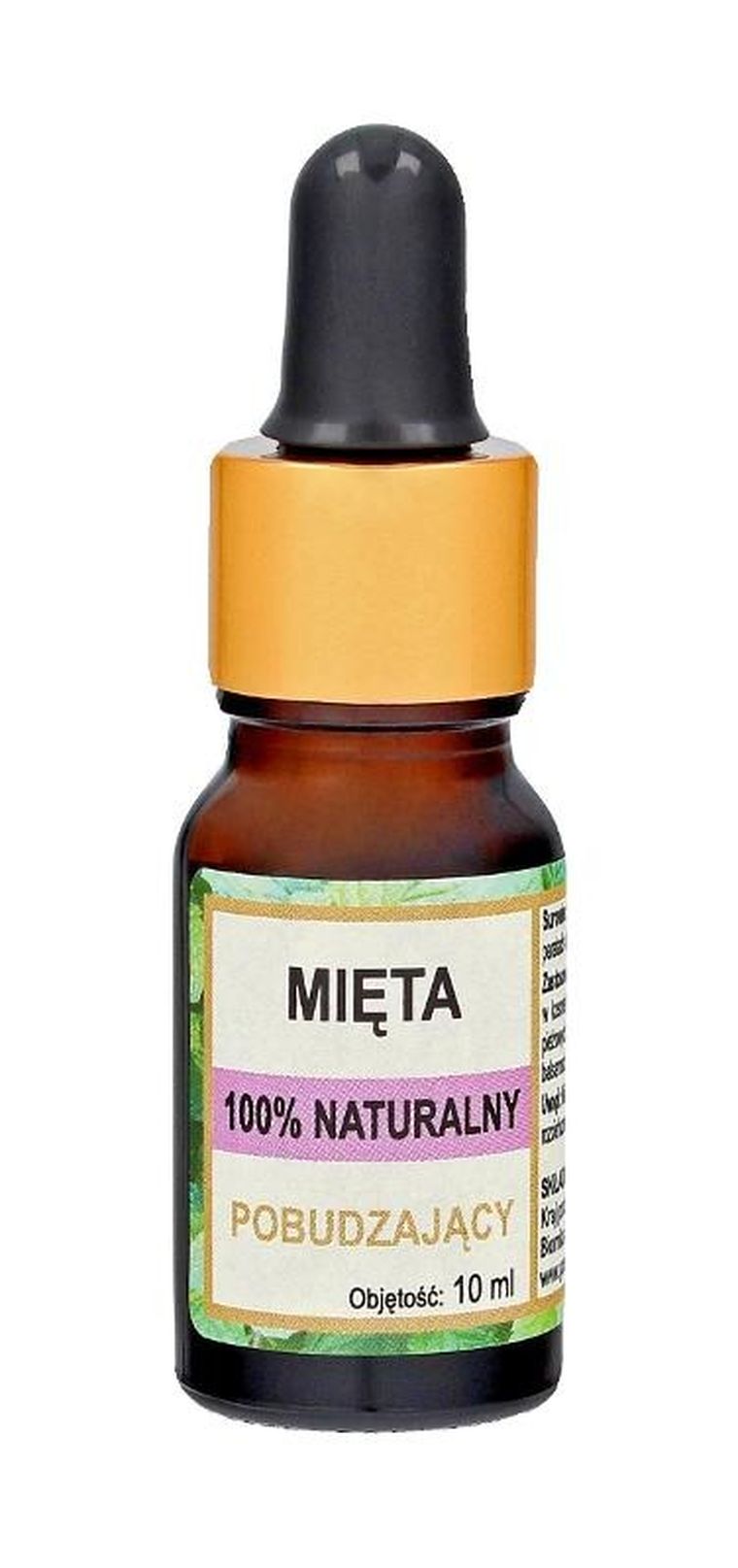 Biomika, 100% naturalny olejek miętowy, pobudzający, 10 ml