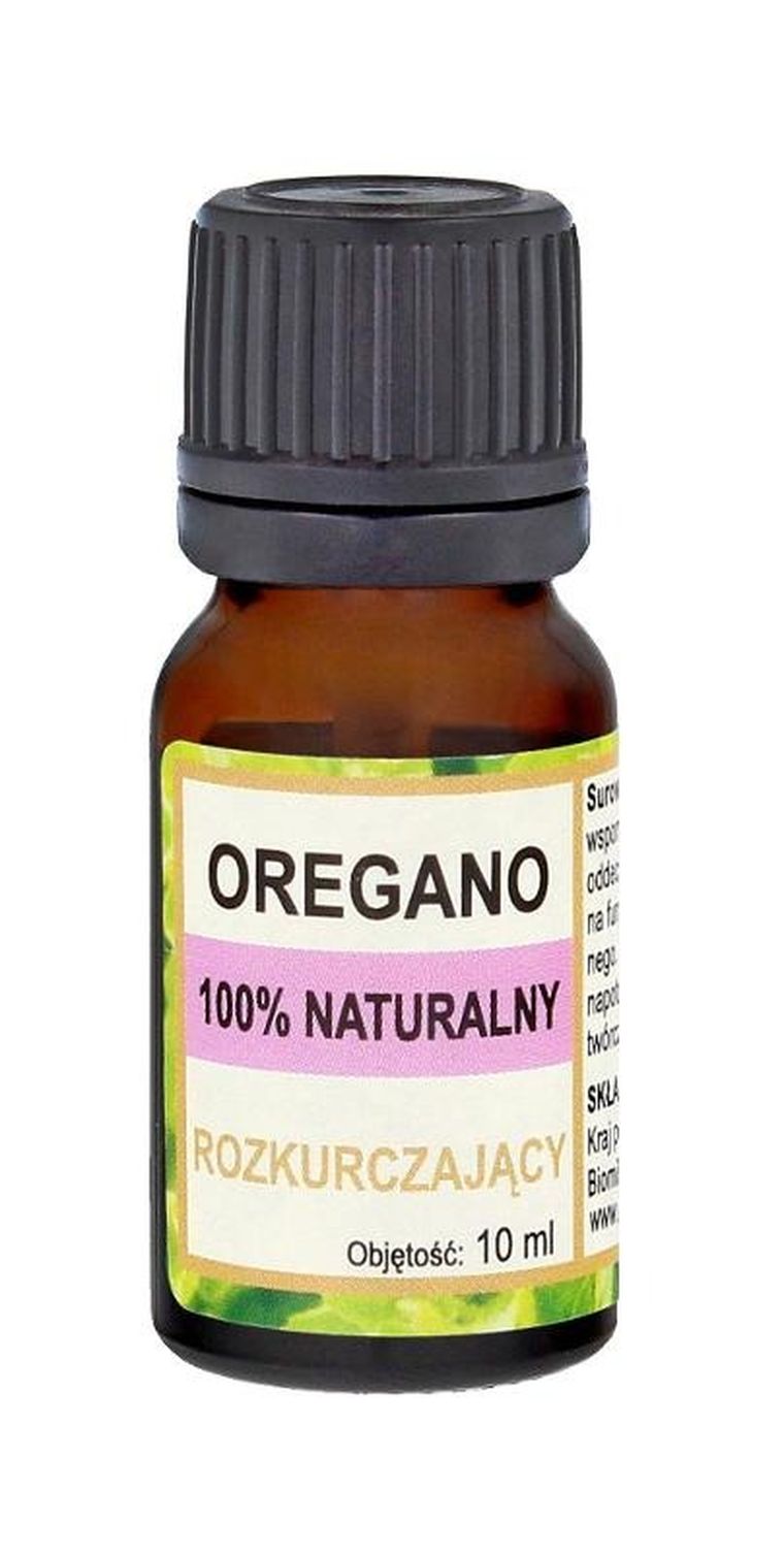 Biomika, 100% naturalny olejek oregano, rozkurczający, 10 ml