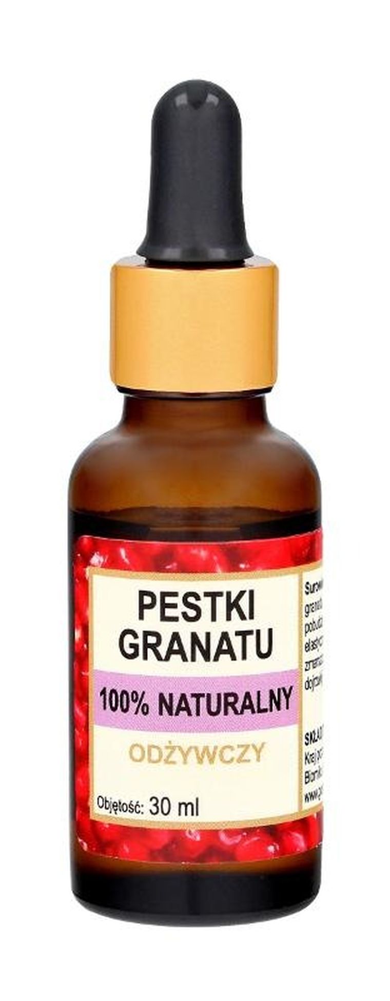 Biomika, 100% naturalny olejek z pestek granatu, odżywczy, 30 ml
