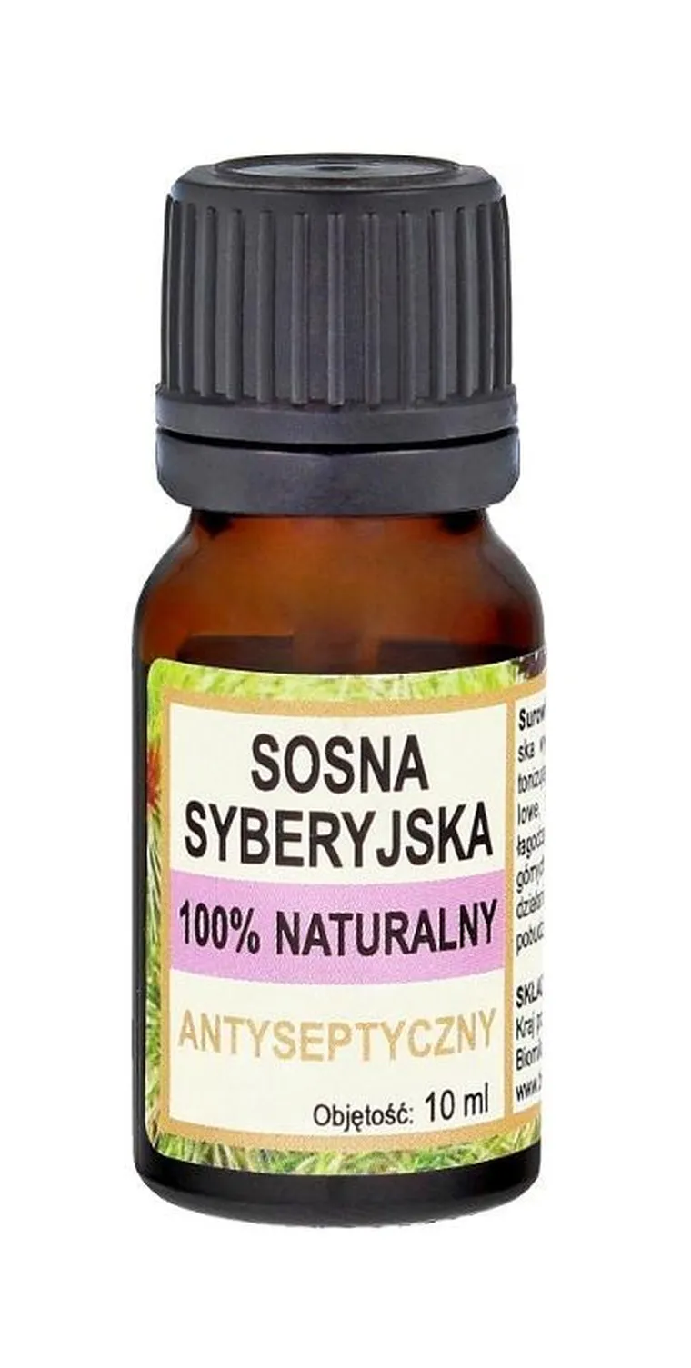 Biomika, 100% naturalny olejek z sosny syberyjskiej, antyseptyczny, 10 ml