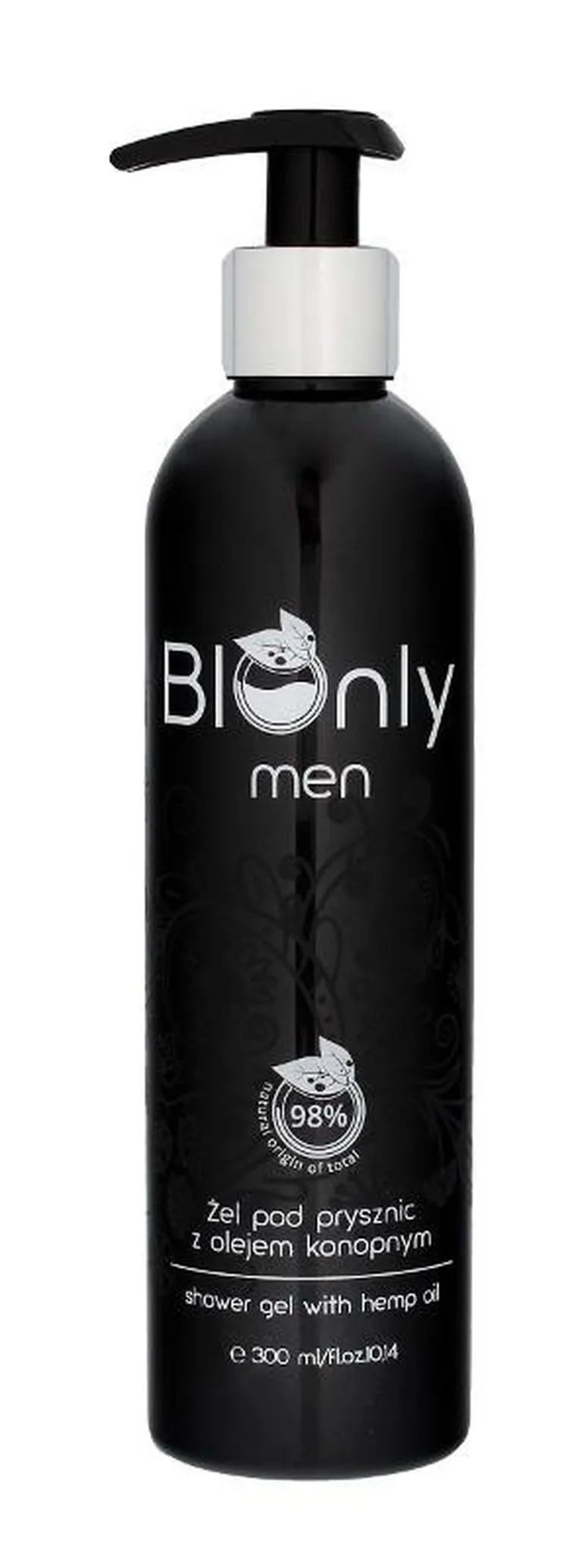 BIOnly, Men, żel pod prysznic z olejem konopnym, 300 ml