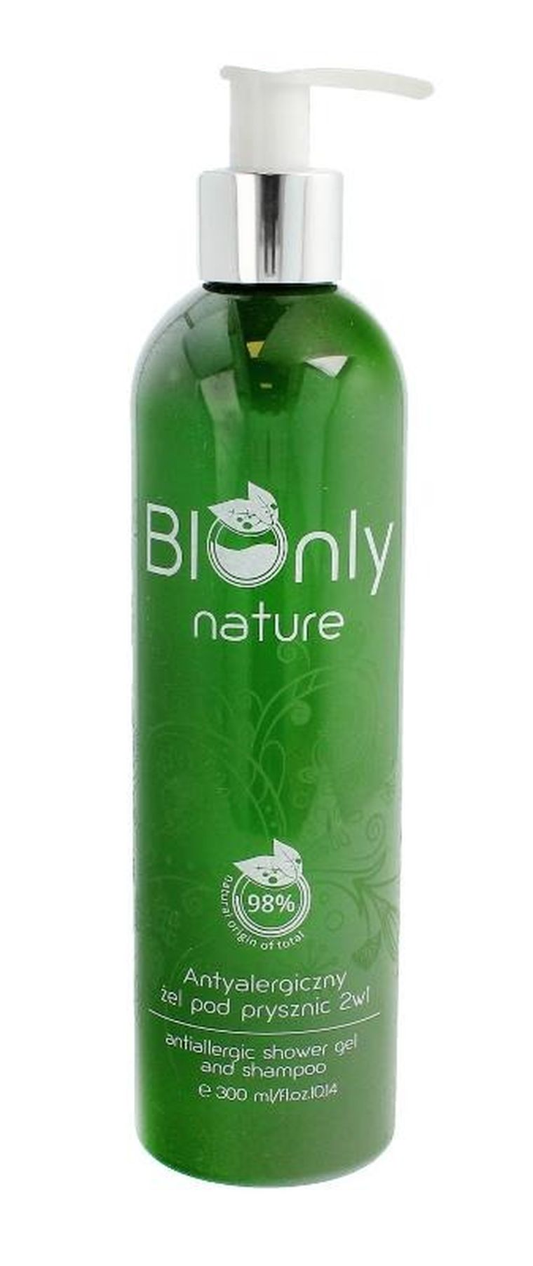 BIOnly, Nature, żel pod prysznic 2w1, antyalergiczny, 300 ml