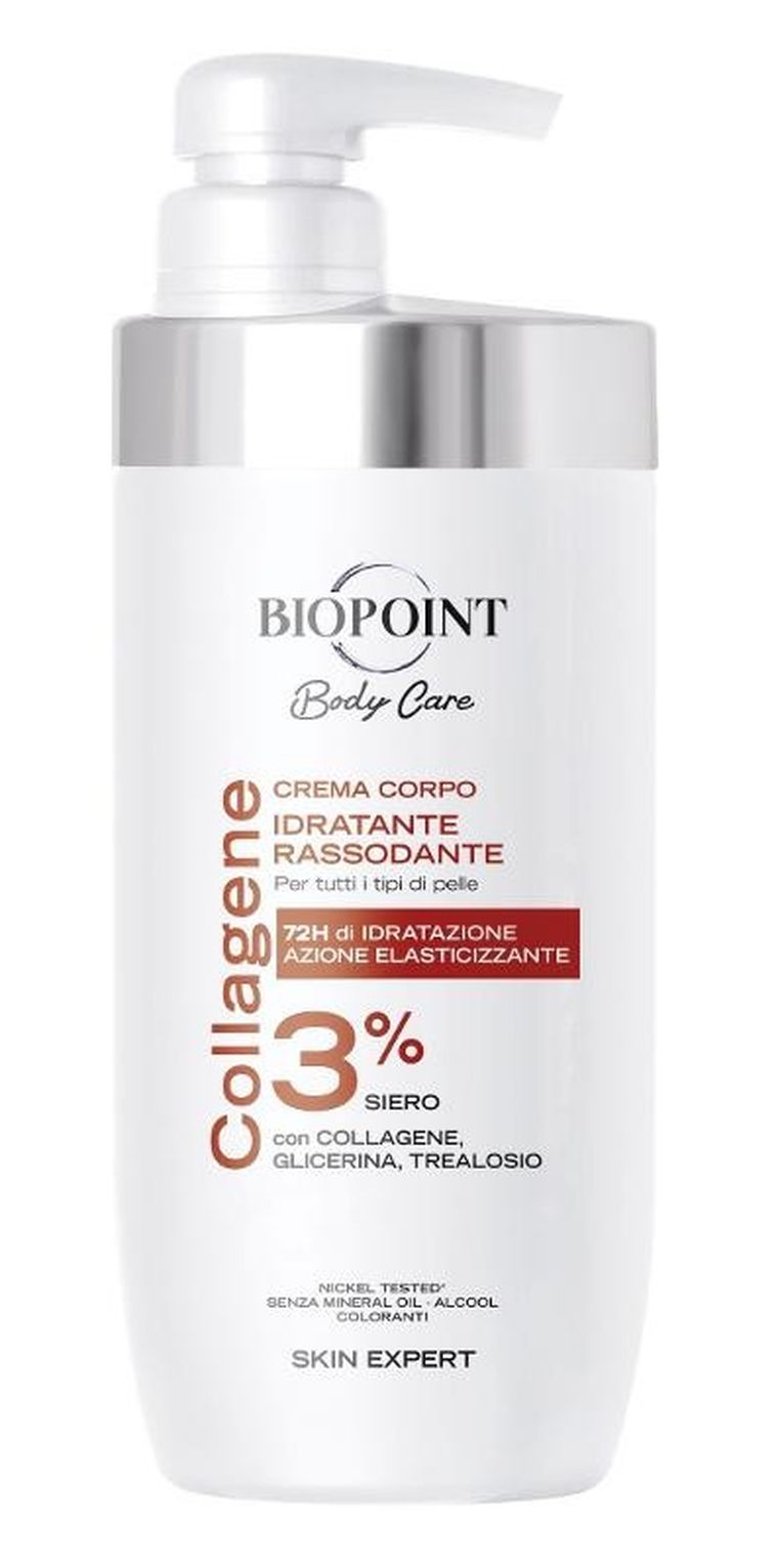 Biopoint, Body Care, nawilżający krem do ciała z kolagenem 3%, 500 ml