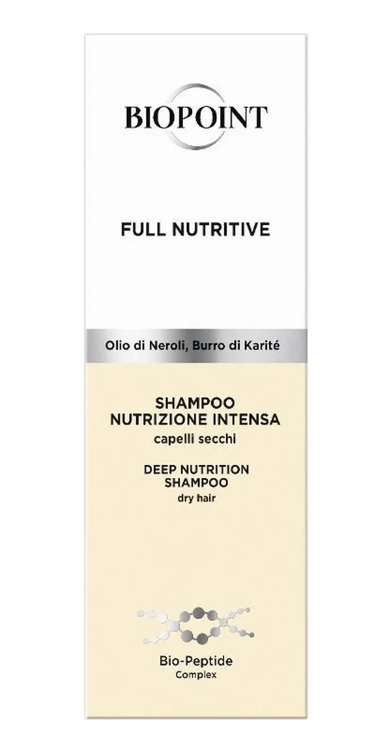 Biopoint, Full Nutritive, szampon do włosów intensywnie odżywiający, 200 ml