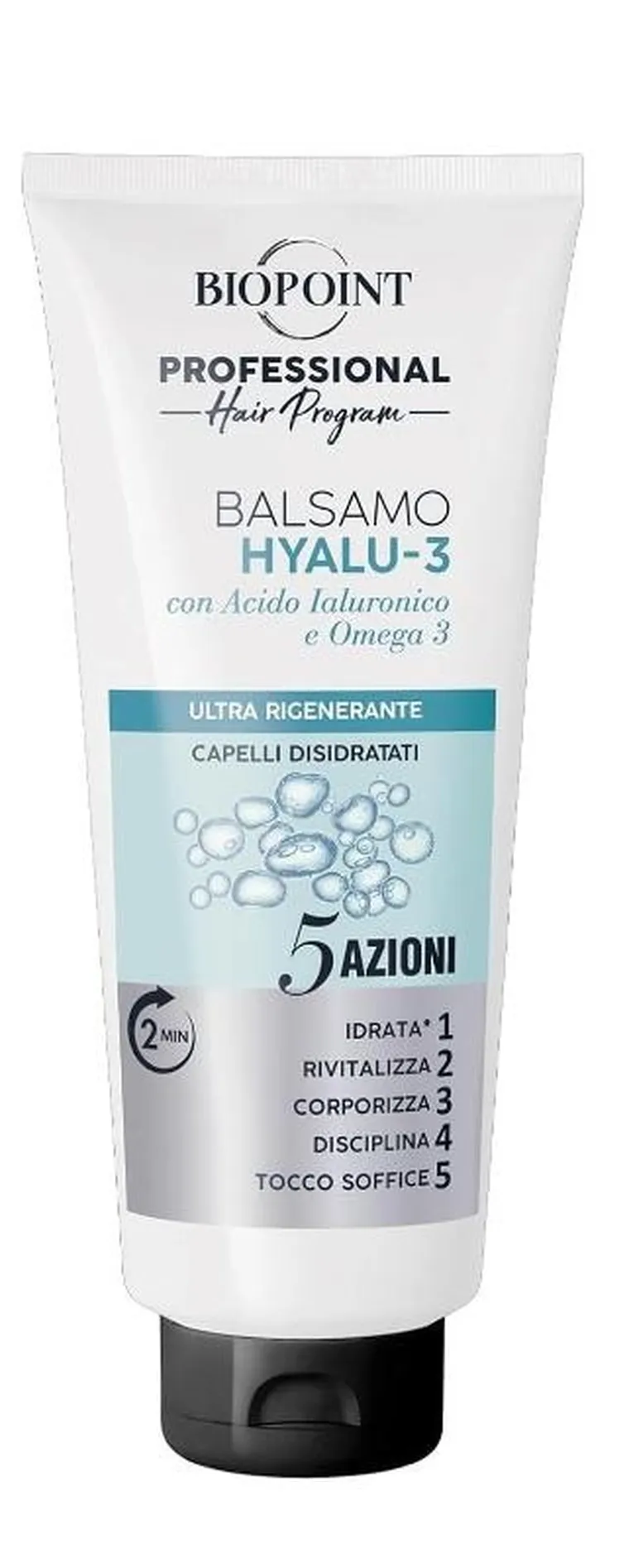 Biopoint, Professional Hair Program Hyalu-3, odżywka do włosów z kwasem hialuronowym, 350 ml