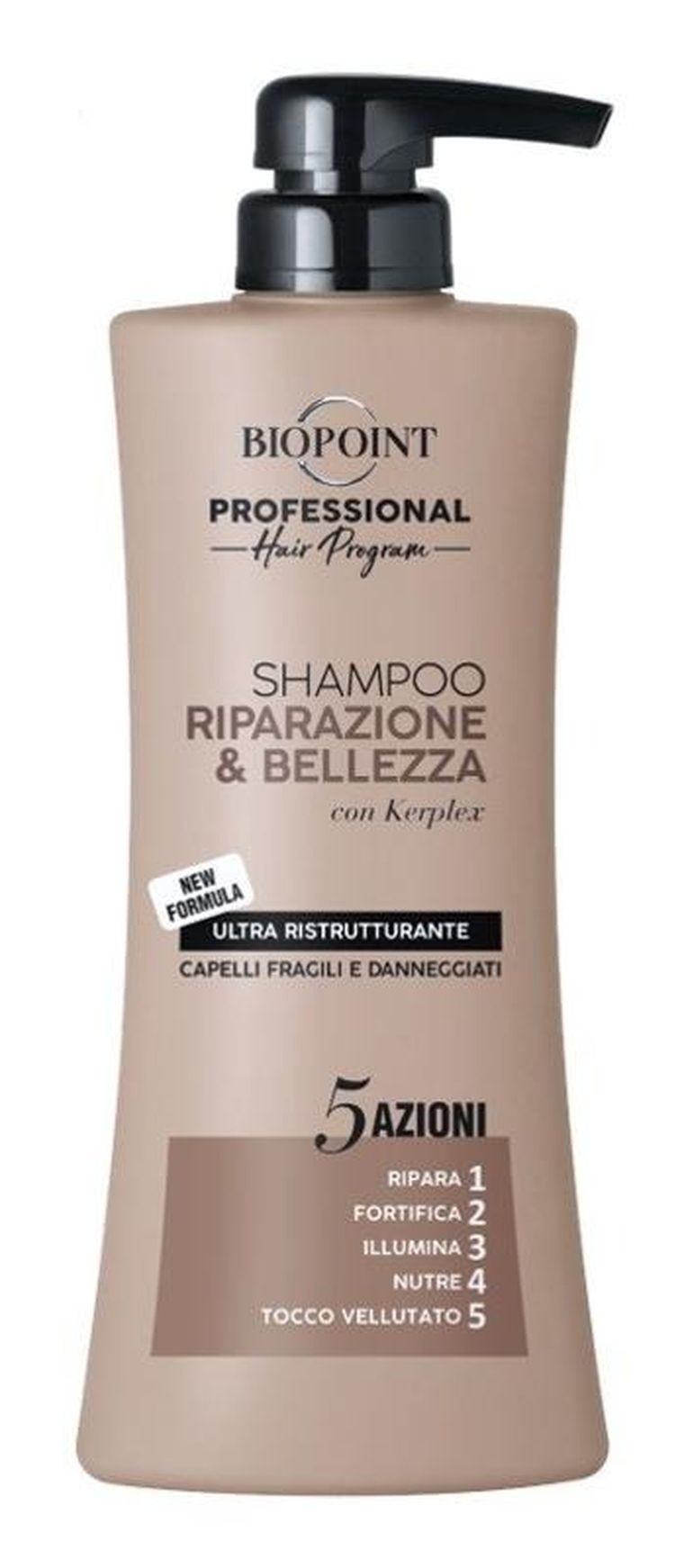 Biopoint, Professional Hair Program, szampon naprawczy do włosów suchych i matowych, 400 ml
