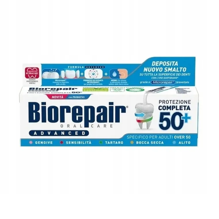BioRepair, Advanced Adulti 50+, pasta do zębów, 75 ml