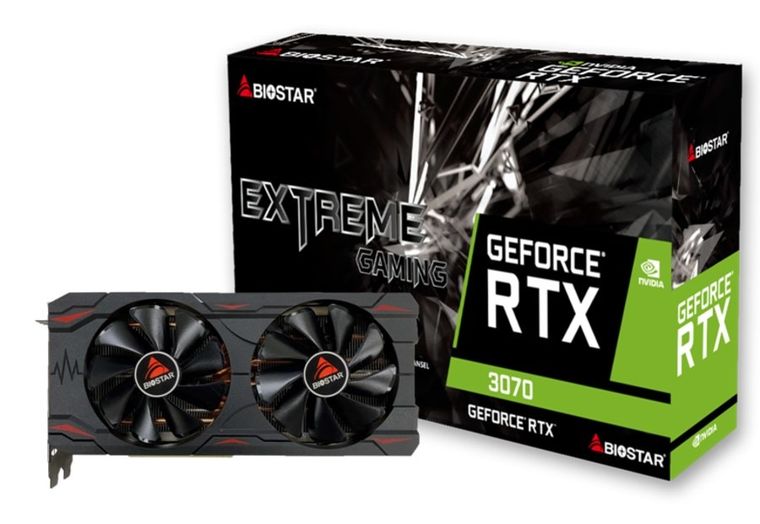 Biostar, karta graficzna, RTX 3070 8GB