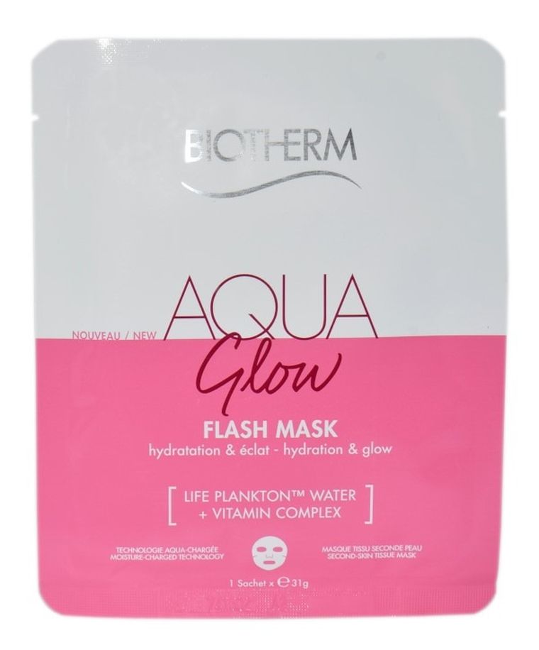 Biotherm, Aqua Super Mask, Maseczka płóciennna, Glow, 31g