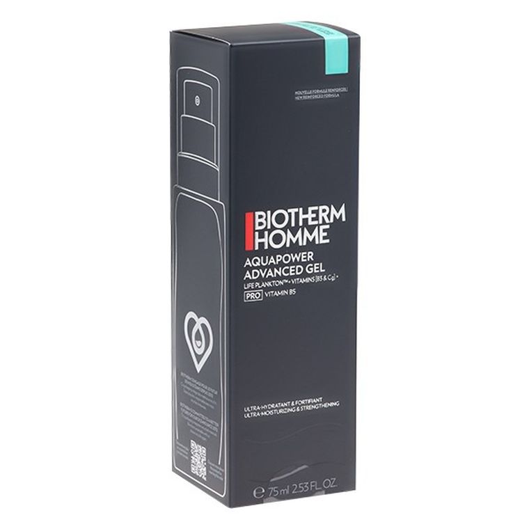 Biotherm, Homme Aquapower Advanced Gel, nawilżający żel do twarzy dla mężczyzn, 75 ml