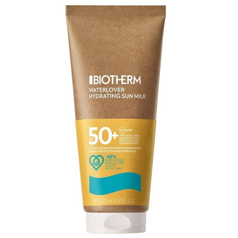 Biotherm, Waterlover Hydrating Sun Milk SPF50+, nawilżające mleczko do opalania, 200 ml